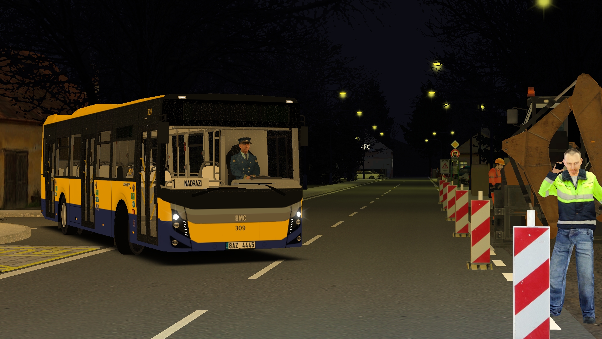 Foto předního boku v noci