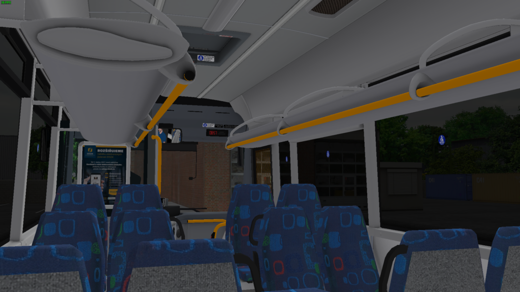 Interiér přední část