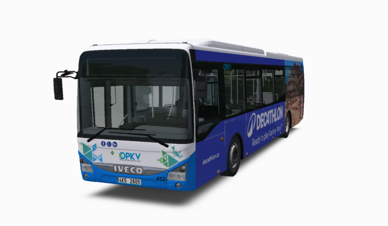 IVECO Crossway LE CITY 12M NP – DPKV 452, CVR Decathlon, modrá s grafikou